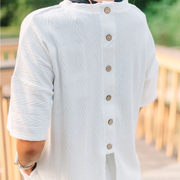 Lida Kate Knit Oversized Short Sleeve T-Shirt Sz L - Picture 2 of 9